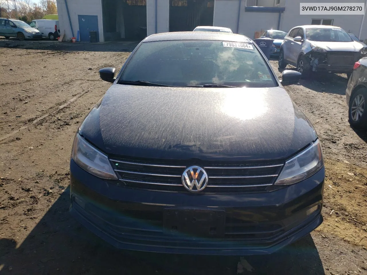 2016 Volkswagen Jetta Sport VIN: 3VWD17AJ9GM278270 Lot: 79831664