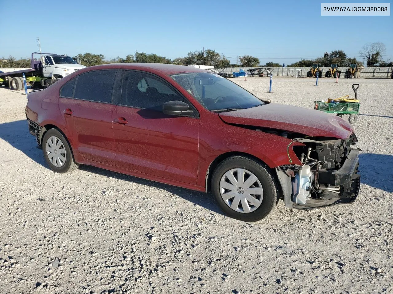 2016 Volkswagen Jetta S VIN: 3VW267AJ3GM380088 Lot: 80261124