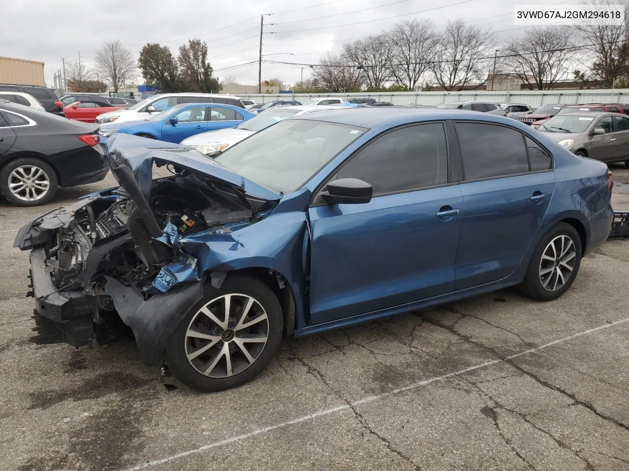 2016 Volkswagen Jetta Se VIN: 3VWD67AJ2GM294618 Lot: 81093874