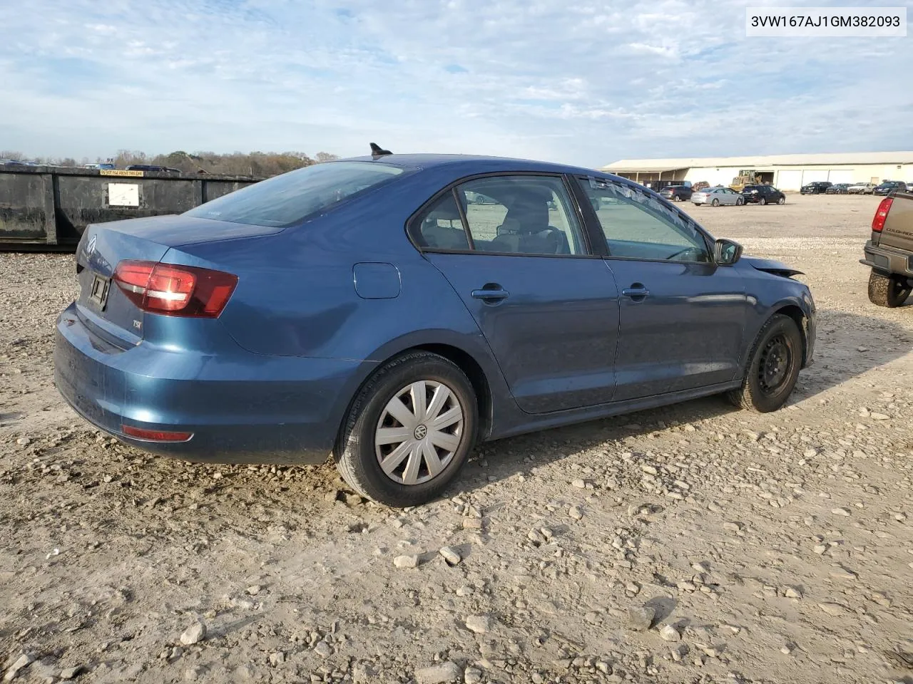 2016 Volkswagen Jetta S VIN: 3VW167AJ1GM382093 Lot: 81128284