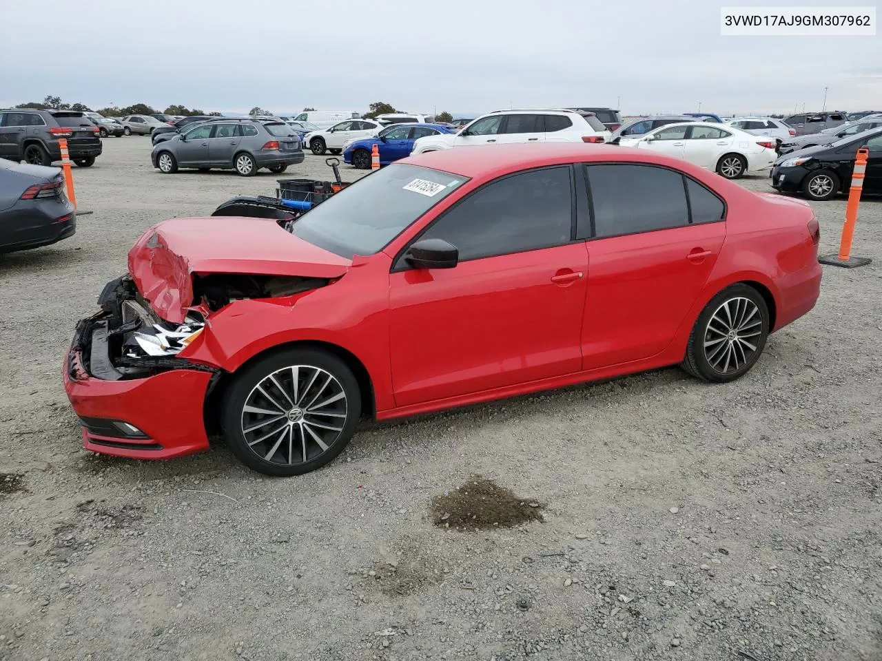 2016 Volkswagen Jetta Sport VIN: 3VWD17AJ9GM307962 Lot: 81415264