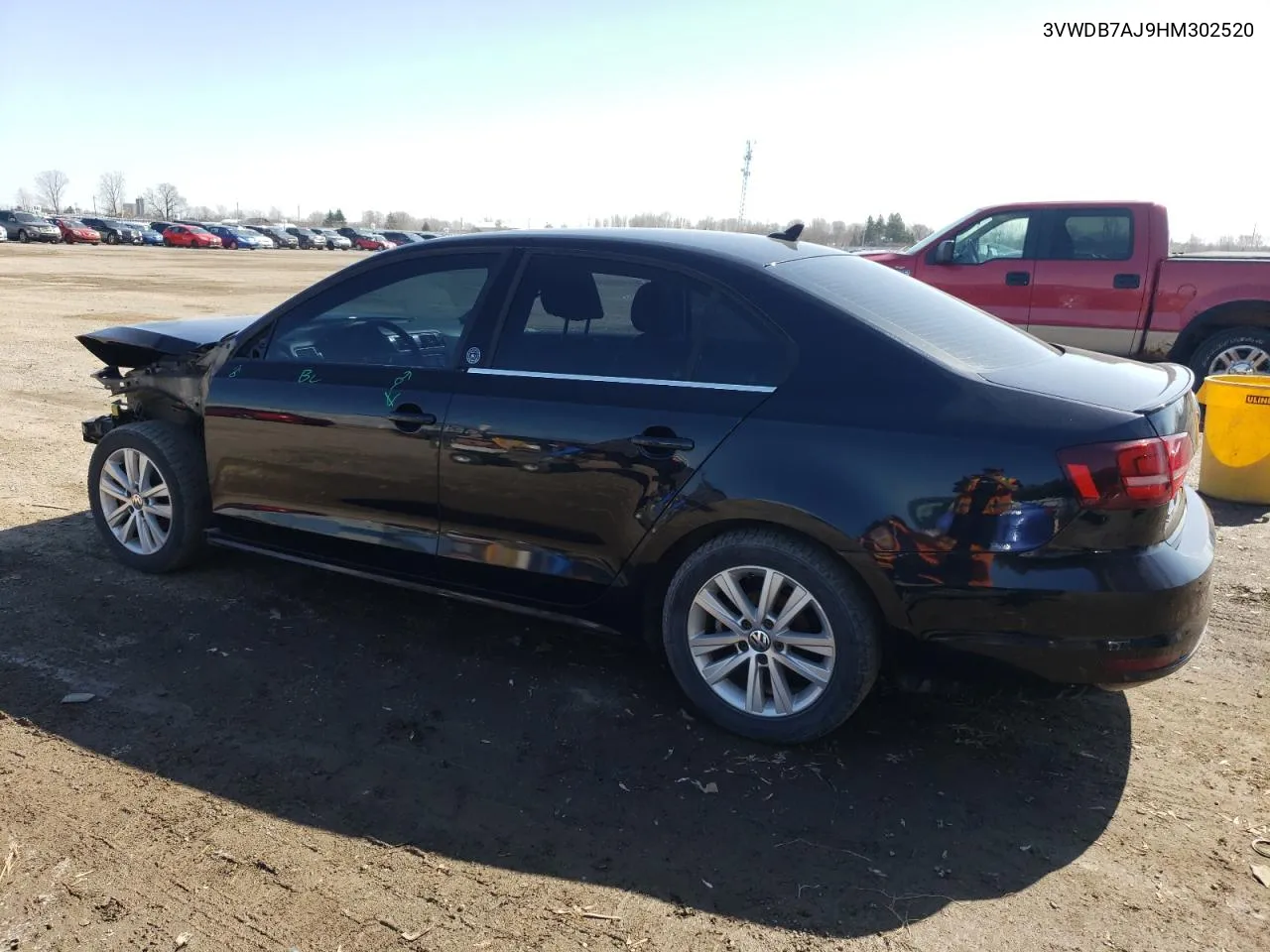 2017 Volkswagen Jetta Se VIN: 3VWDB7AJ9HM302520 Lot: 46550024