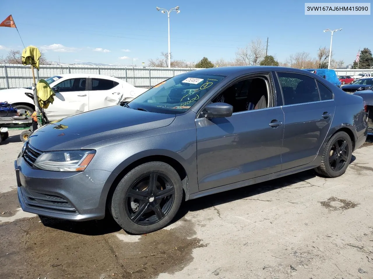 2017 Volkswagen Jetta S VIN: 3VW167AJ6HM415090 Lot: 47524924