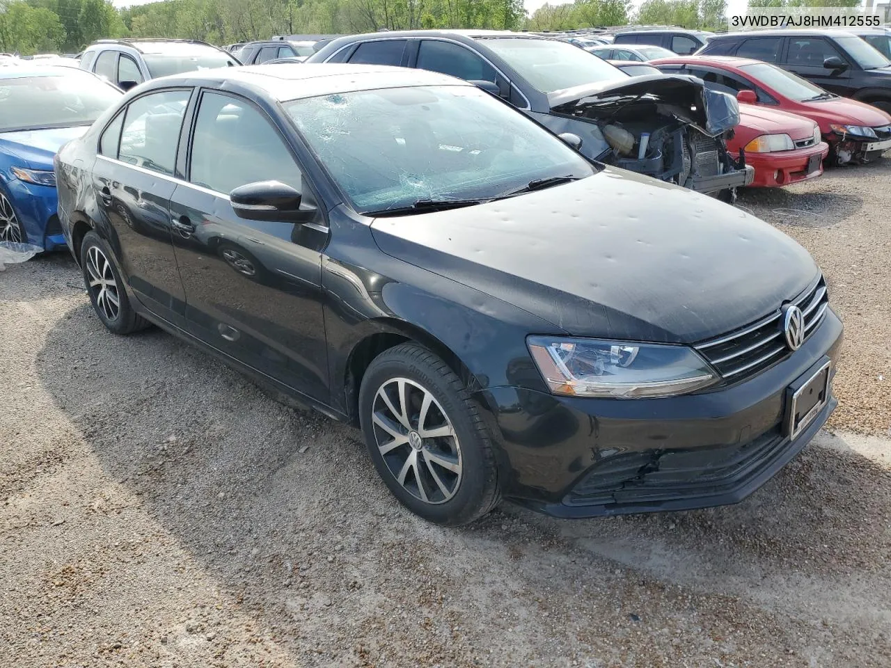 3VWDB7AJ8HM412555 2017 Volkswagen Jetta Se