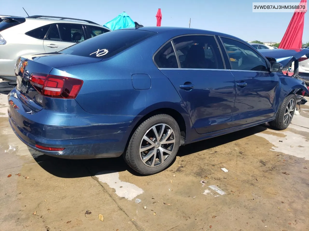 3VWDB7AJ3HM368870 2017 Volkswagen Jetta Se