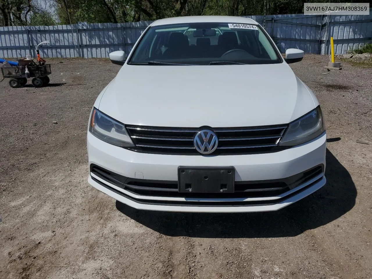 2017 Volkswagen Jetta S VIN: 3VW167AJ7HM308369 Lot: 54010574