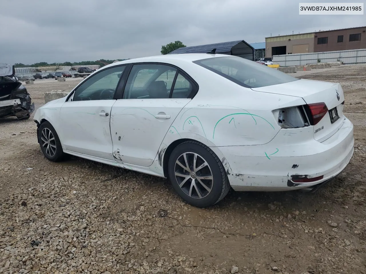 2017 Volkswagen Jetta Se VIN: 3VWDB7AJXHM241985 Lot: 55183674