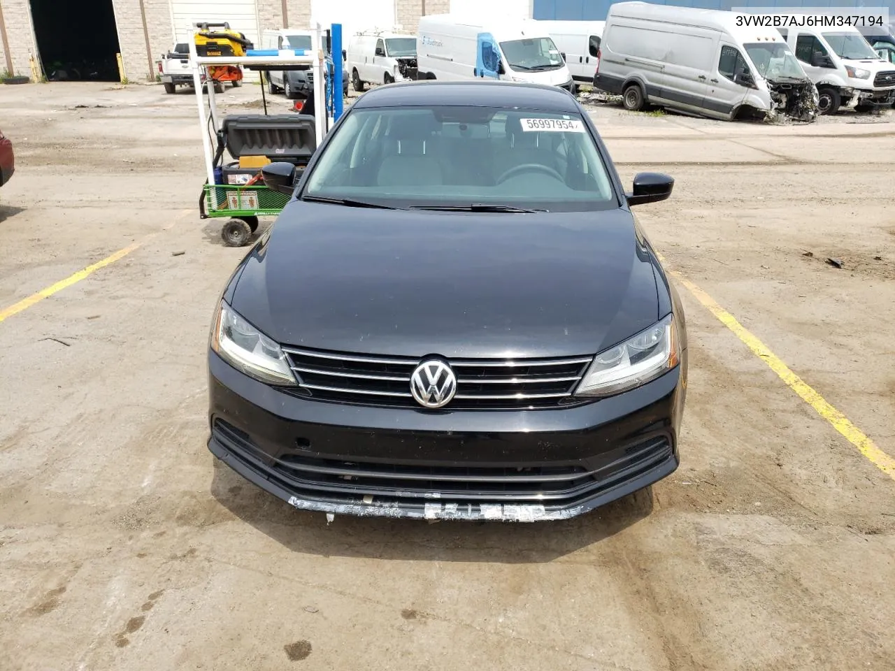 2017 Volkswagen Jetta S VIN: 3VW2B7AJ6HM347194 Lot: 56997954