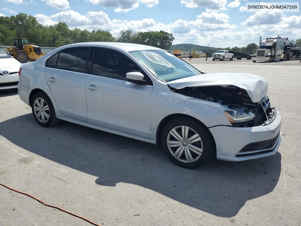 2017 Volkswagen Jetta S VIN: 3VW2B7AJ0HM347269 Lot: 61094904