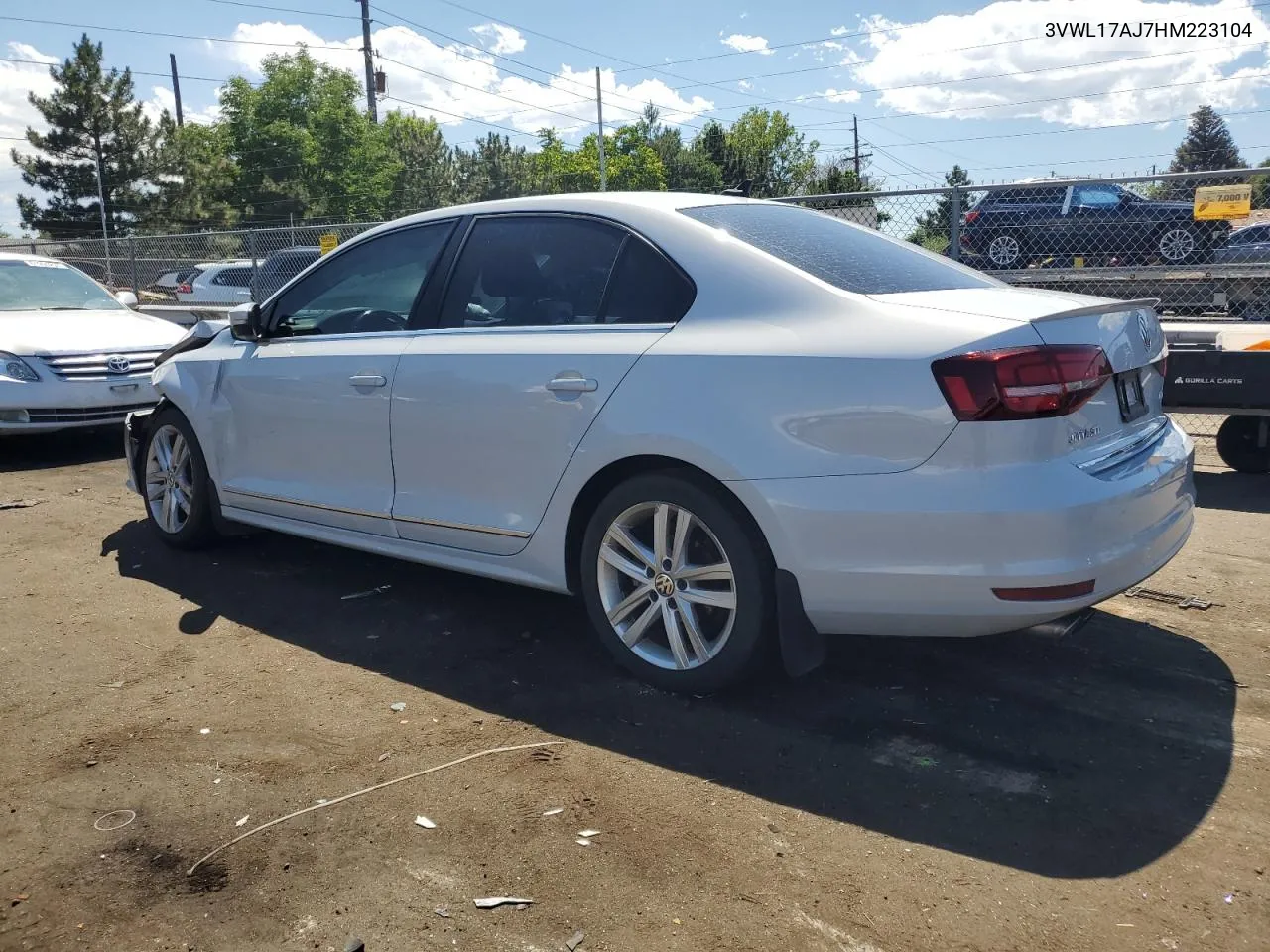 2017 Volkswagen Jetta Sel VIN: 3VWL17AJ7HM223104 Lot: 61449134