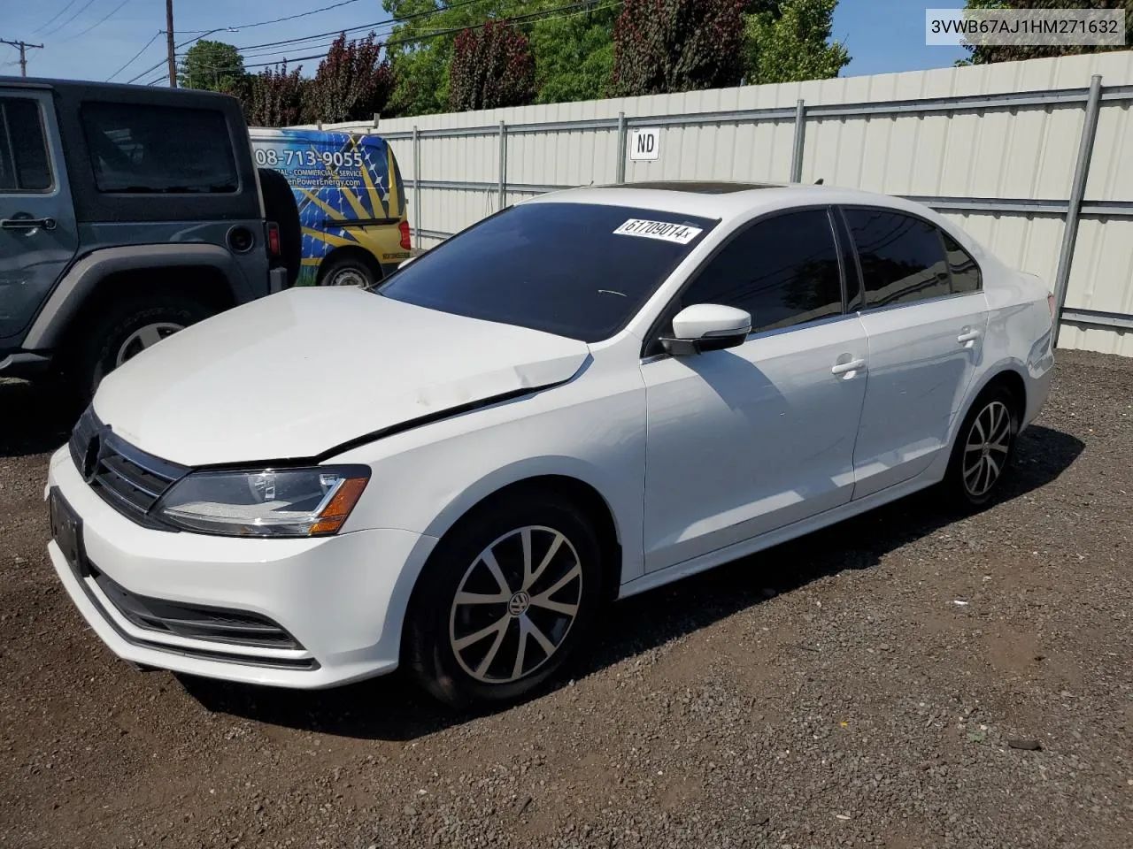 2017 Volkswagen Jetta Se VIN: 3VWB67AJ1HM271632 Lot: 61709014