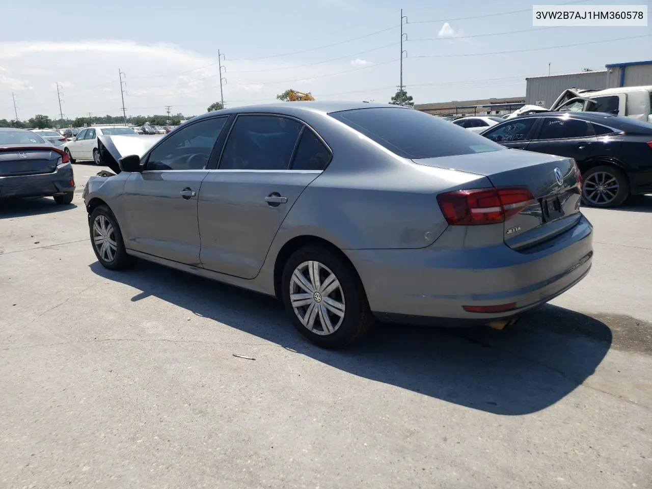 2017 Volkswagen Jetta S VIN: 3VW2B7AJ1HM360578 Lot: 61716704