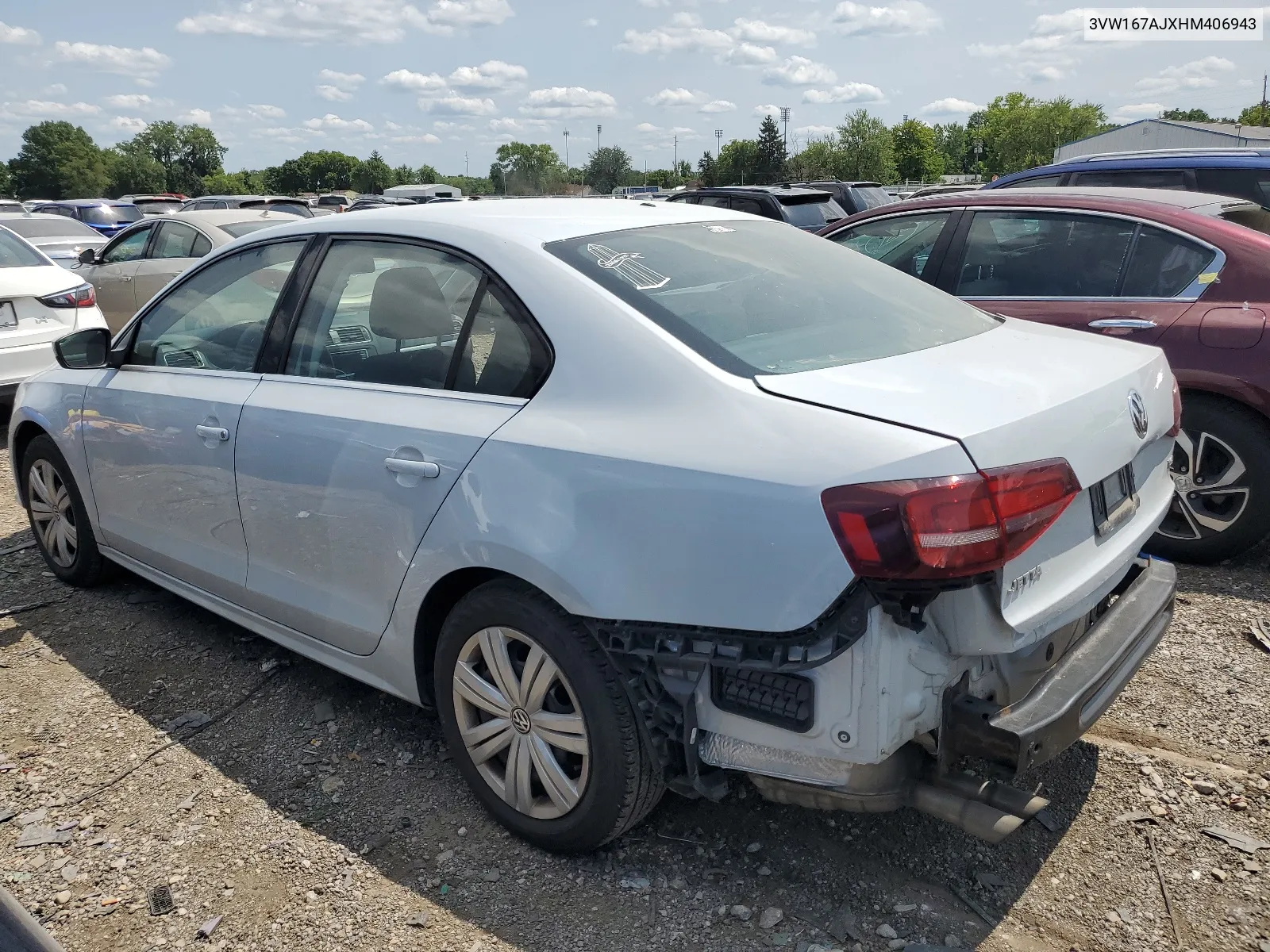 2017 Volkswagen Jetta S VIN: 3VW167AJXHM406943 Lot: 63290174