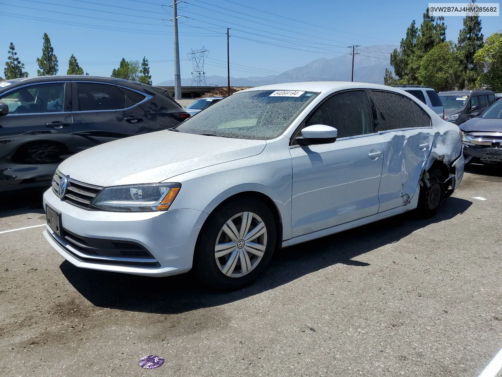 3VW2B7AJ4HM285682 2017 Volkswagen Jetta S