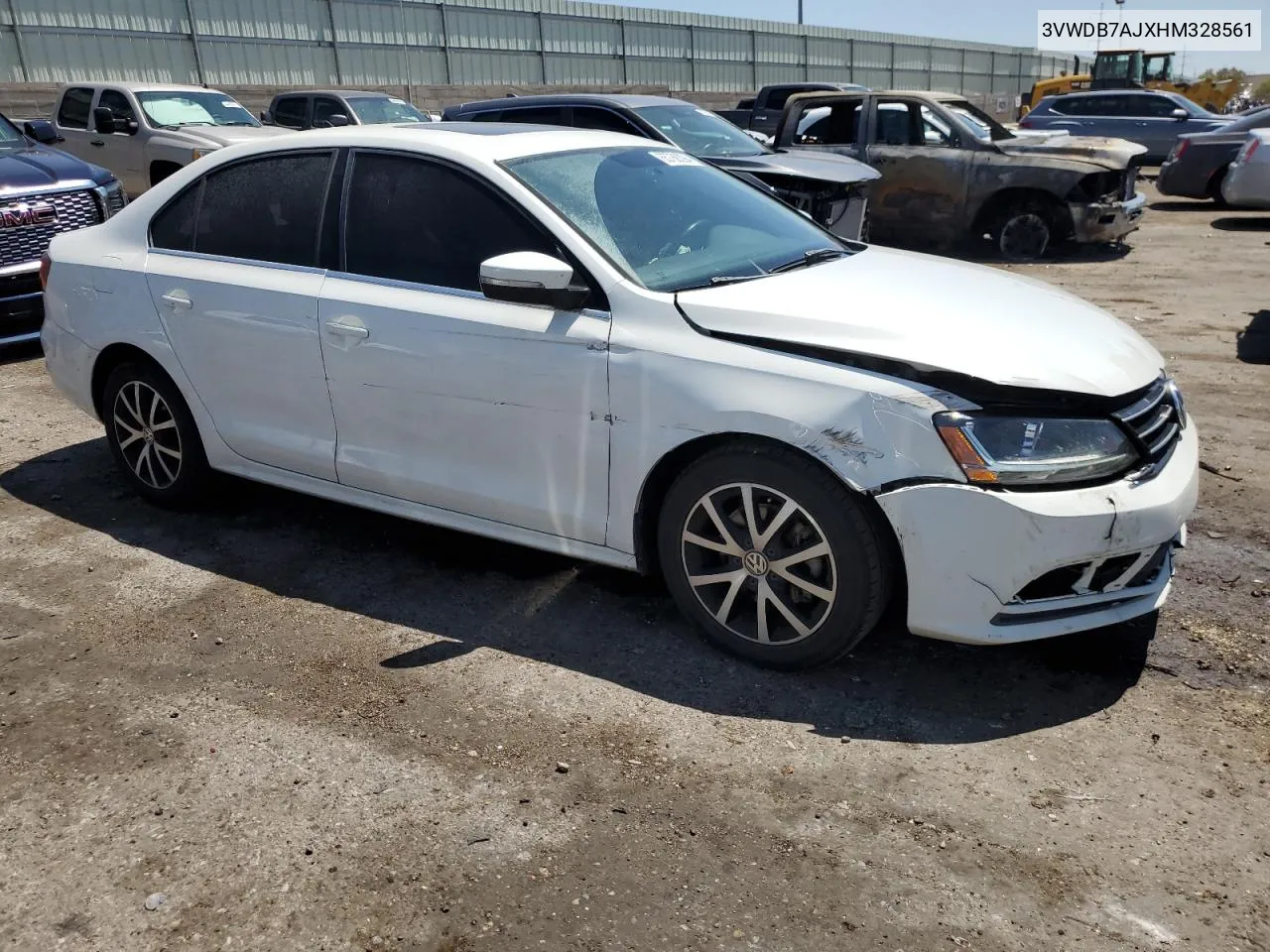 2017 Volkswagen Jetta Se VIN: 3VWDB7AJXHM328561 Lot: 65788394