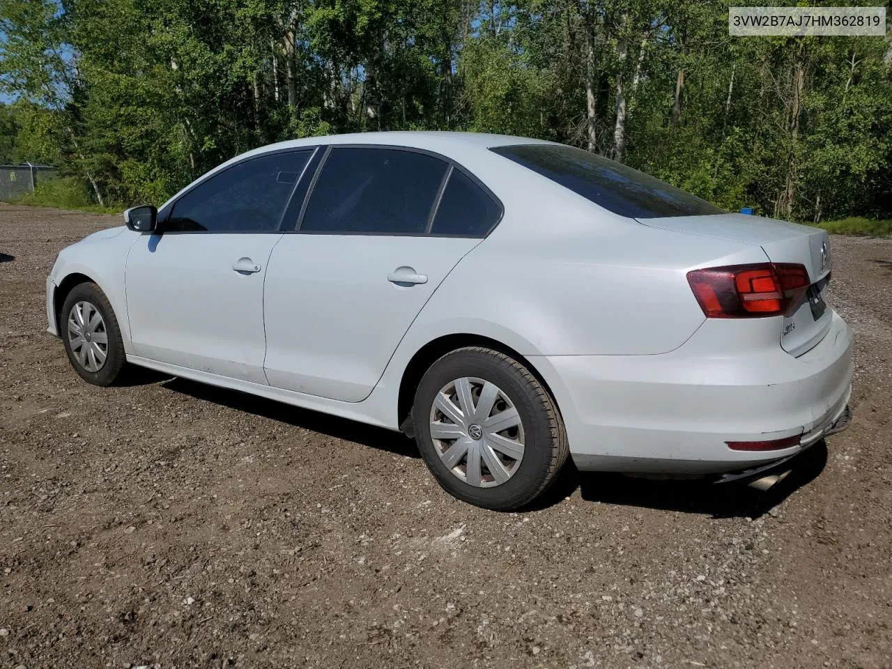 3VW2B7AJ7HM362819 2017 Volkswagen Jetta S