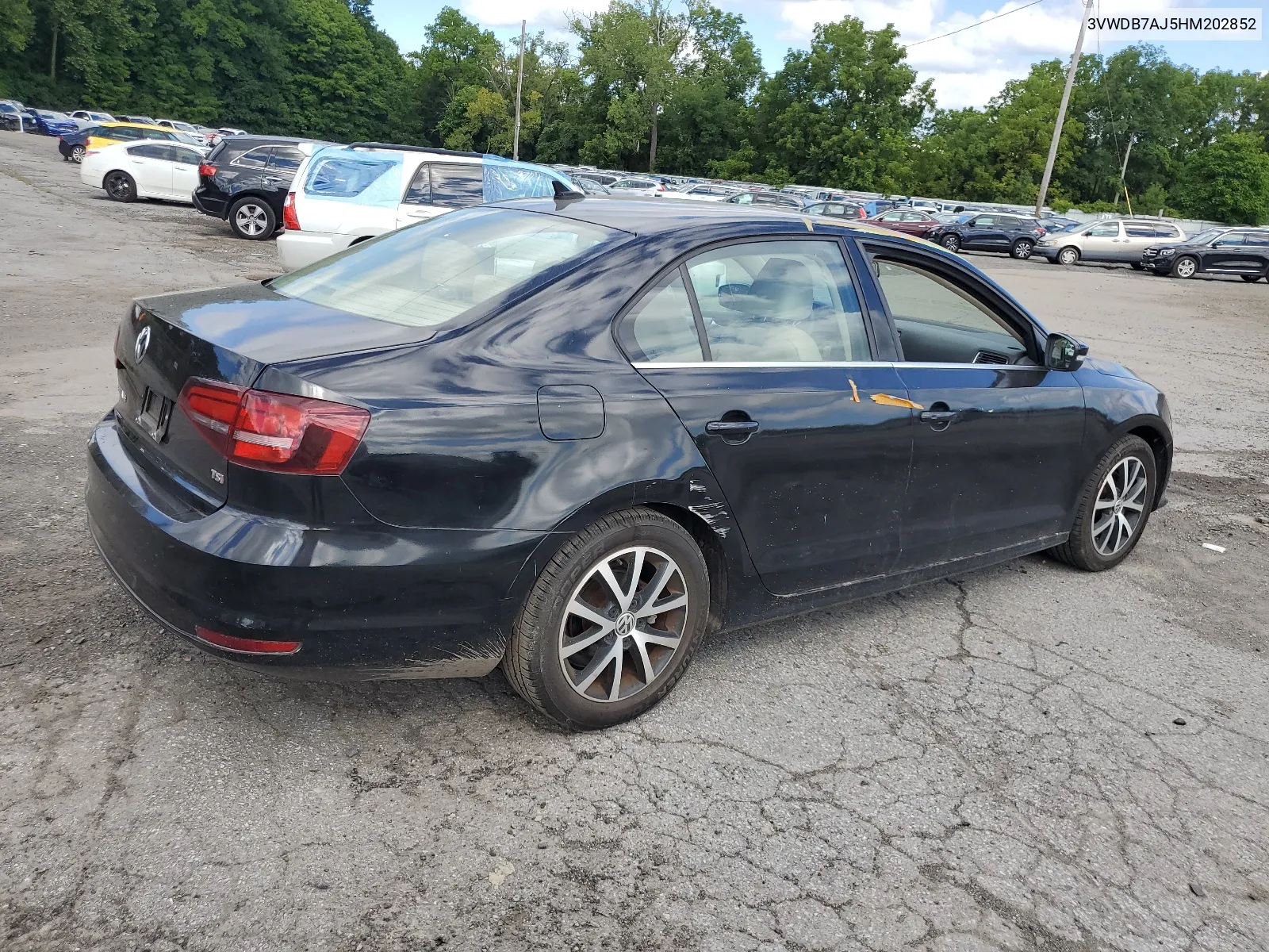 2017 Volkswagen Jetta Se VIN: 3VWDB7AJ5HM202852 Lot: 66953174