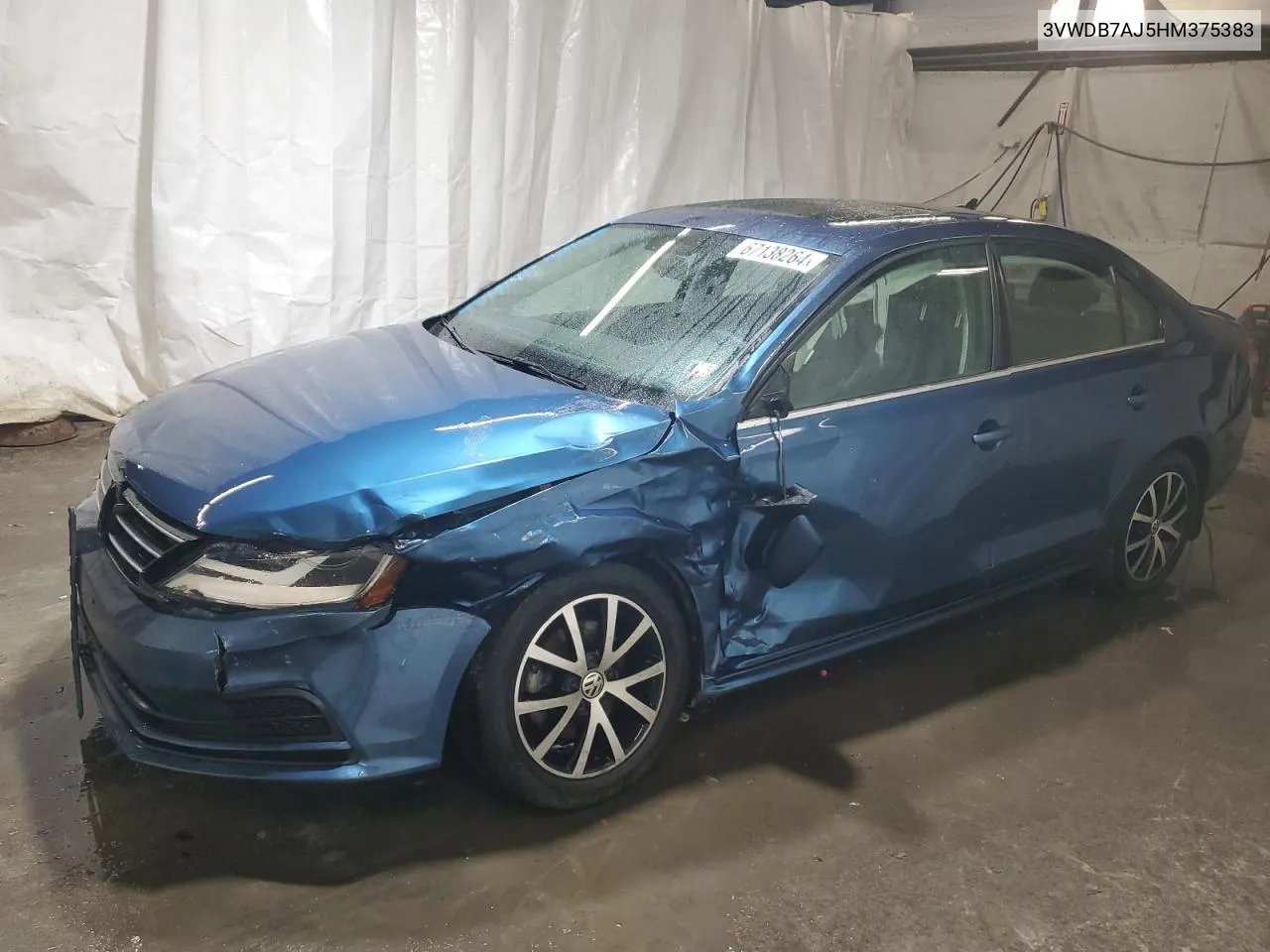 3VWDB7AJ5HM375383 2017 Volkswagen Jetta Se