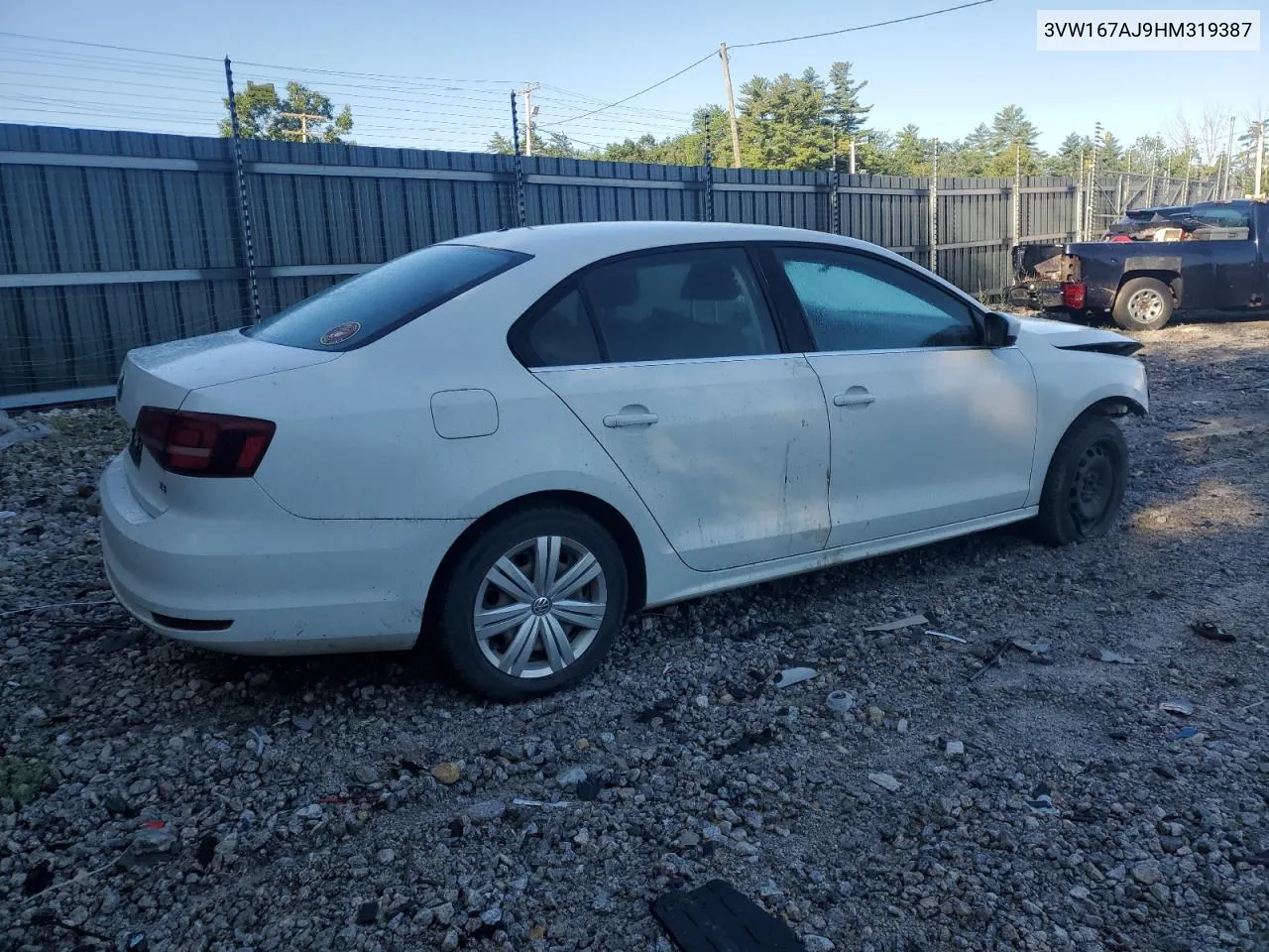 2017 Volkswagen Jetta S VIN: 3VW167AJ9HM319387 Lot: 68206504