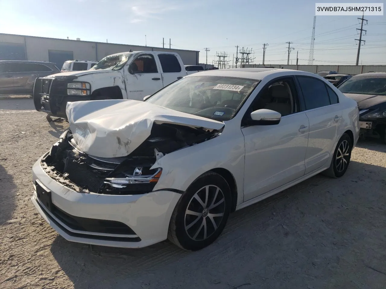 3VWDB7AJ5HM271315 2017 Volkswagen Jetta Se