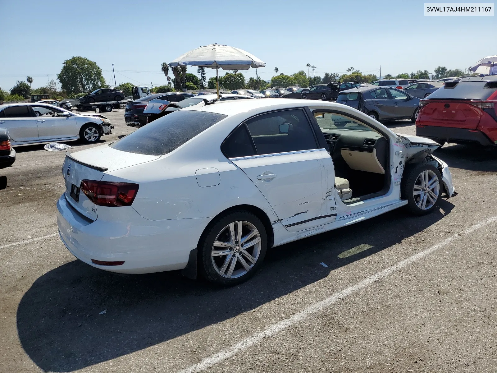 2017 Volkswagen Jetta Sel VIN: 3VWL17AJ4HM211167 Lot: 68272014