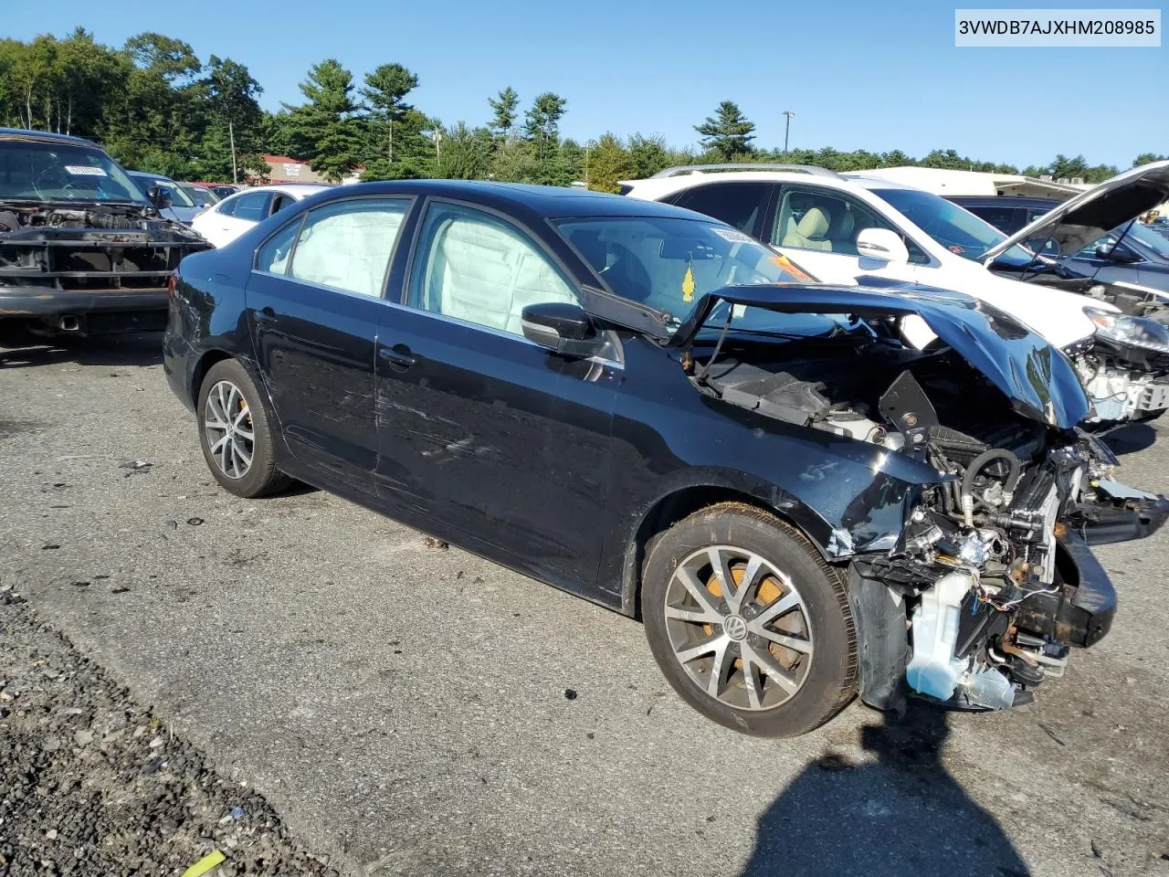 2017 Volkswagen Jetta Se VIN: 3VWDB7AJXHM208985 Lot: 68306454