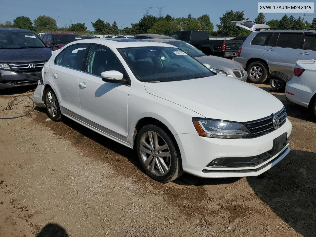 2017 Volkswagen Jetta Sel VIN: 3VWL17AJ4HM242449 Lot: 68381694