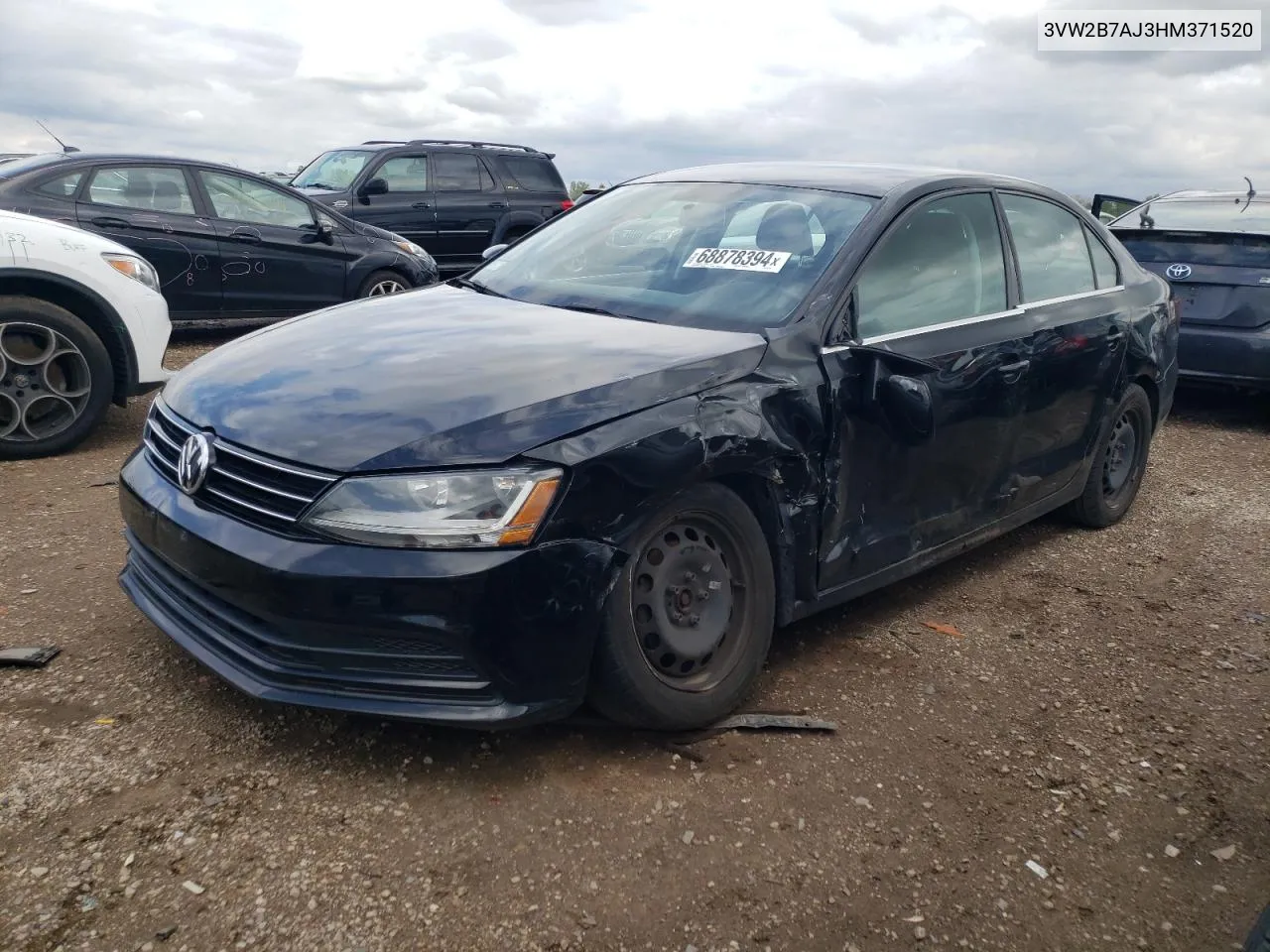 3VW2B7AJ3HM371520 2017 Volkswagen Jetta S