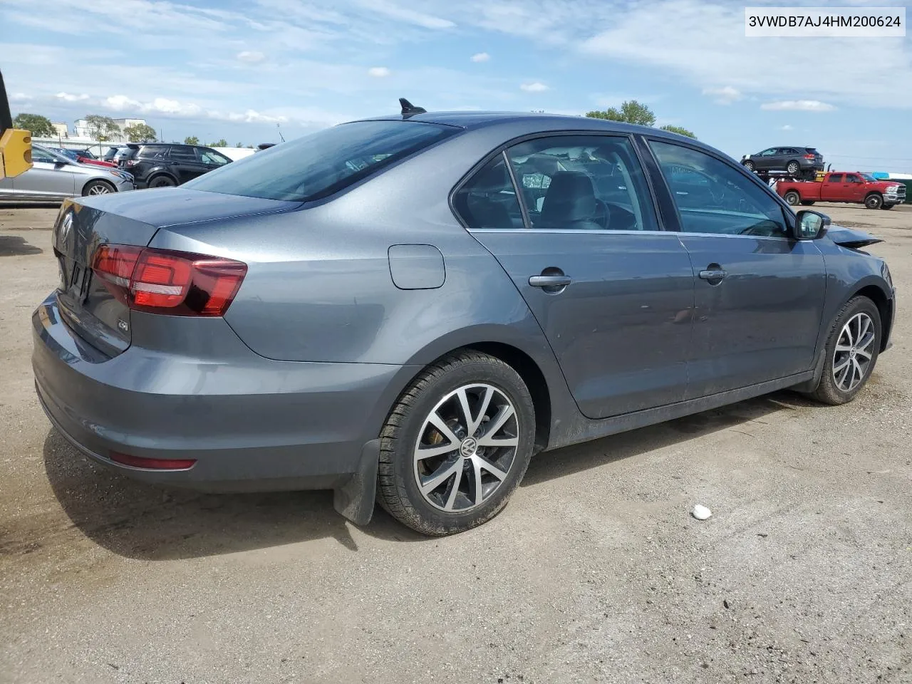 2017 Volkswagen Jetta Se VIN: 3VWDB7AJ4HM200624 Lot: 69162534