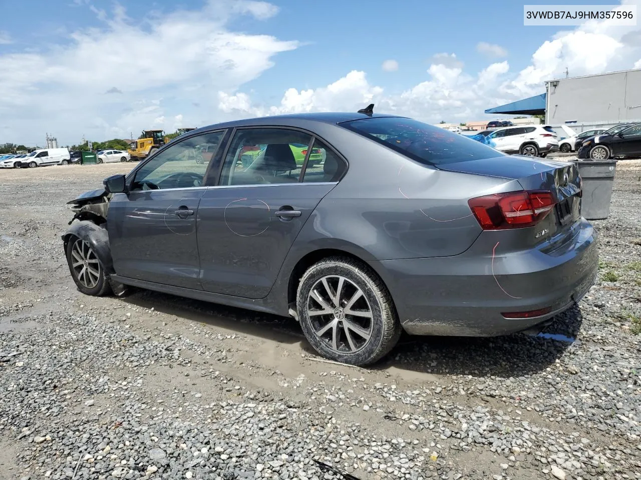 2017 Volkswagen Jetta Se VIN: 3VWDB7AJ9HM357596 Lot: 69199624