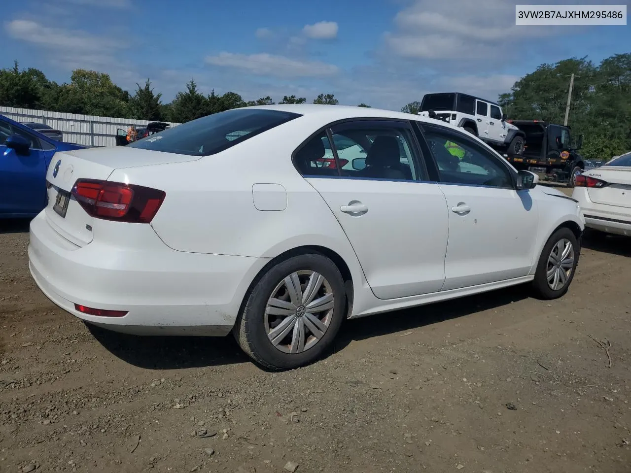 3VW2B7AJXHM295486 2017 Volkswagen Jetta S