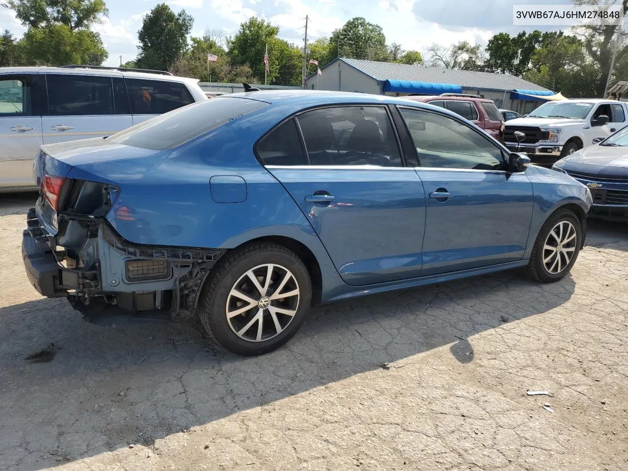 2017 Volkswagen Jetta Se VIN: 3VWB67AJ6HM274848 Lot: 69631634