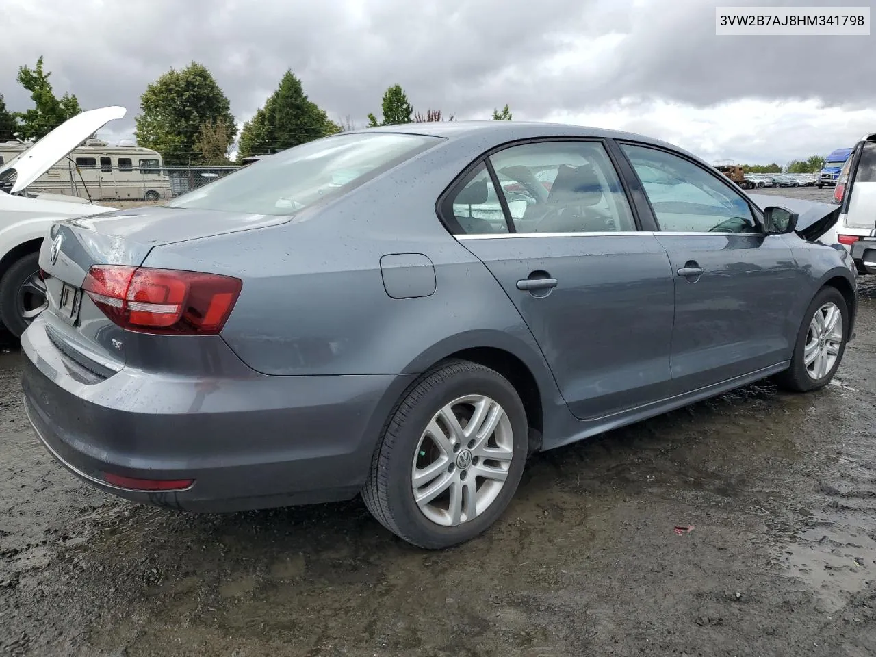 3VW2B7AJ8HM341798 2017 Volkswagen Jetta S