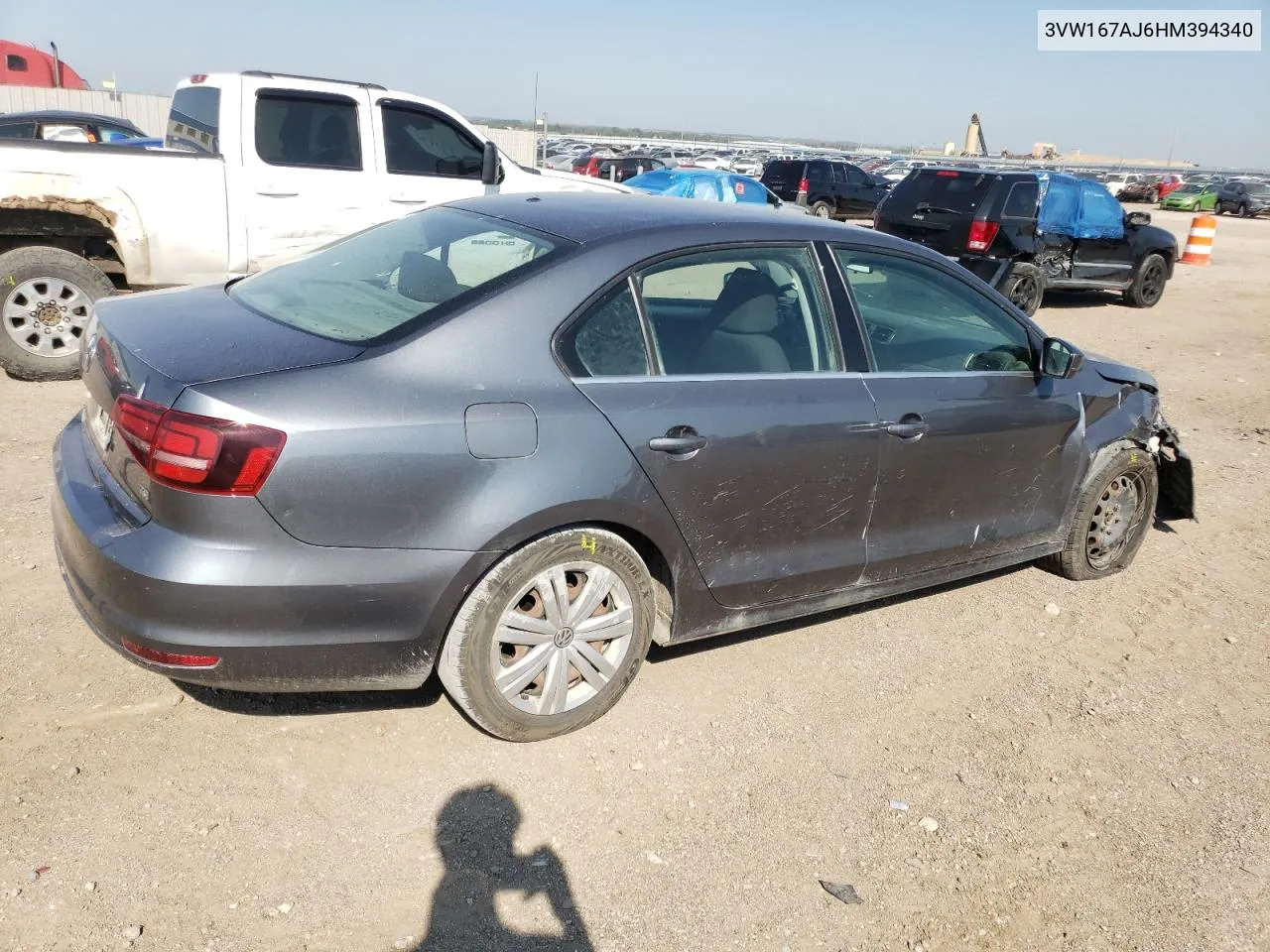 2017 Volkswagen Jetta S VIN: 3VW167AJ6HM394340 Lot: 69891784