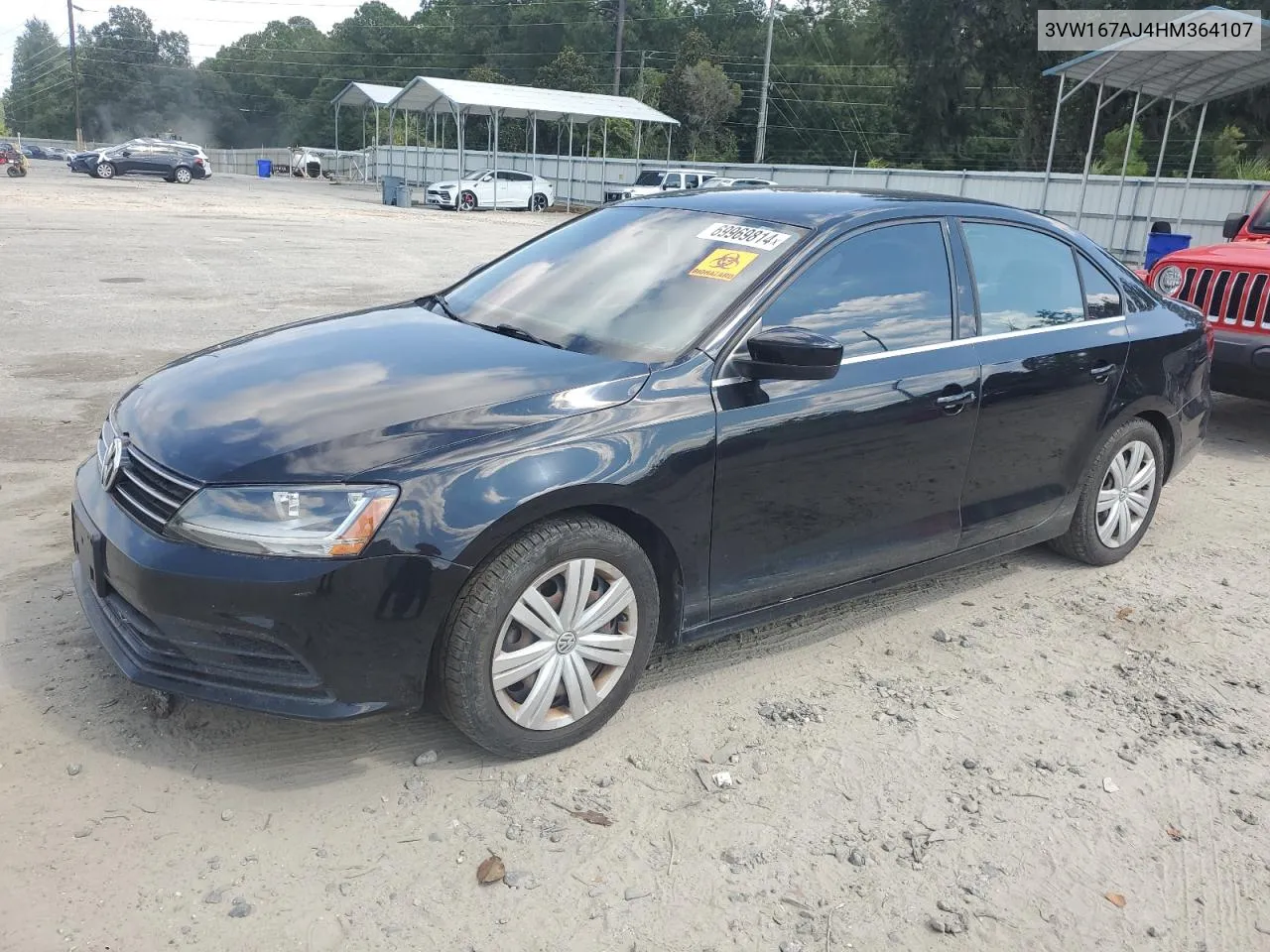 3VW167AJ4HM364107 2017 Volkswagen Jetta S