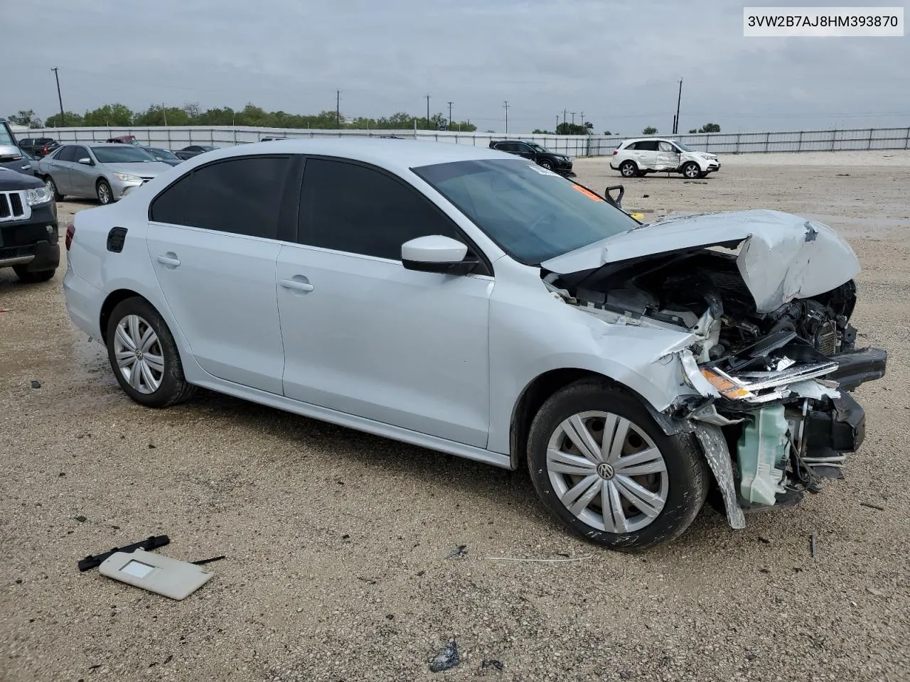 2017 Volkswagen Jetta S VIN: 3VW2B7AJ8HM393870 Lot: 70007514