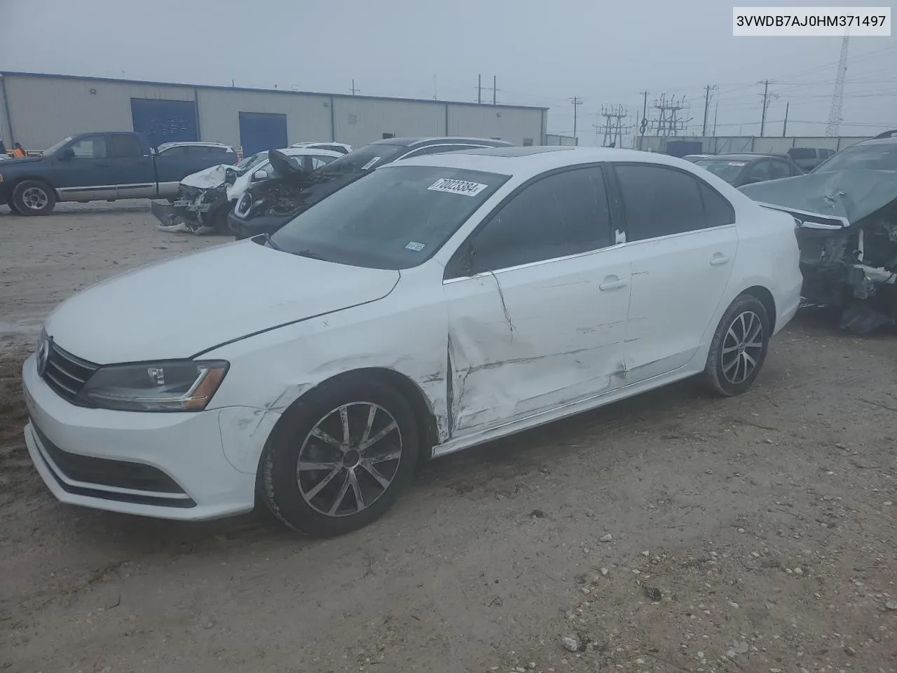 3VWDB7AJ0HM371497 2017 Volkswagen Jetta Se