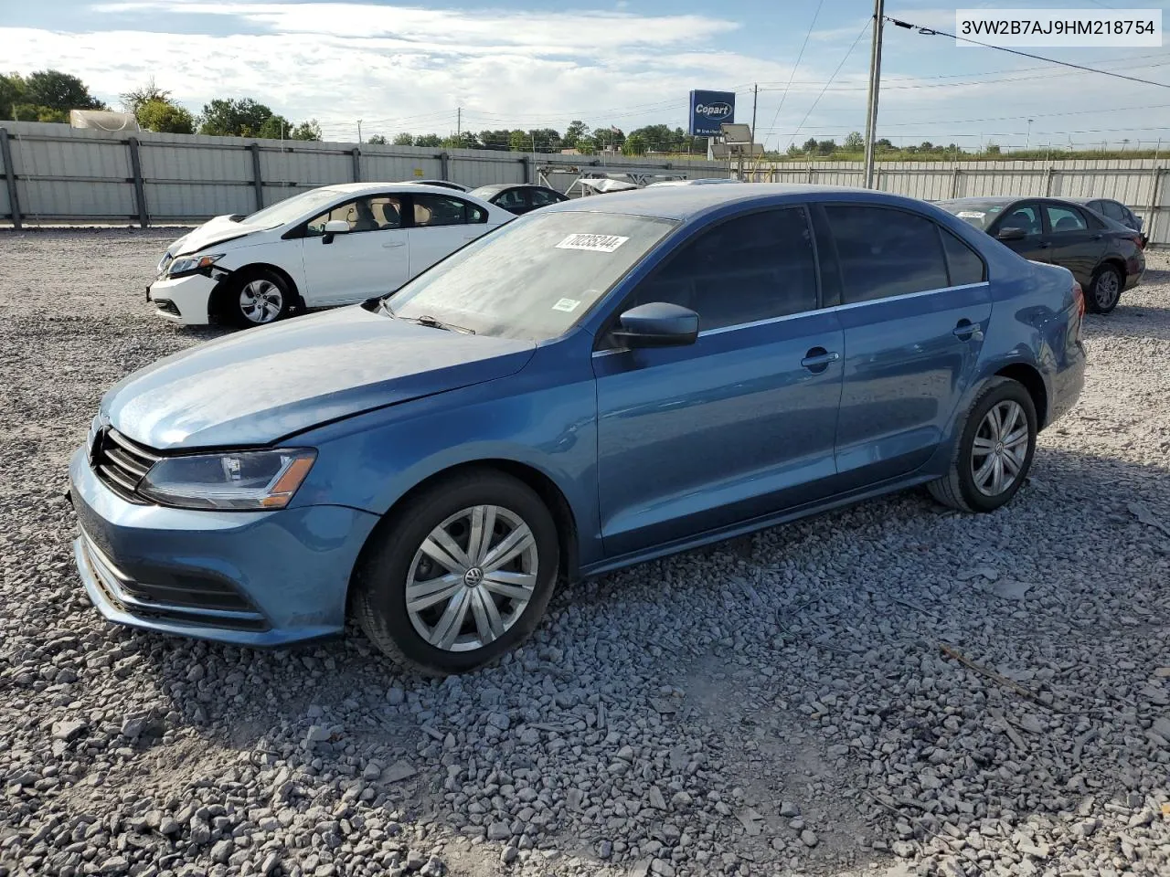 2017 Volkswagen Jetta S VIN: 3VW2B7AJ9HM218754 Lot: 70235244