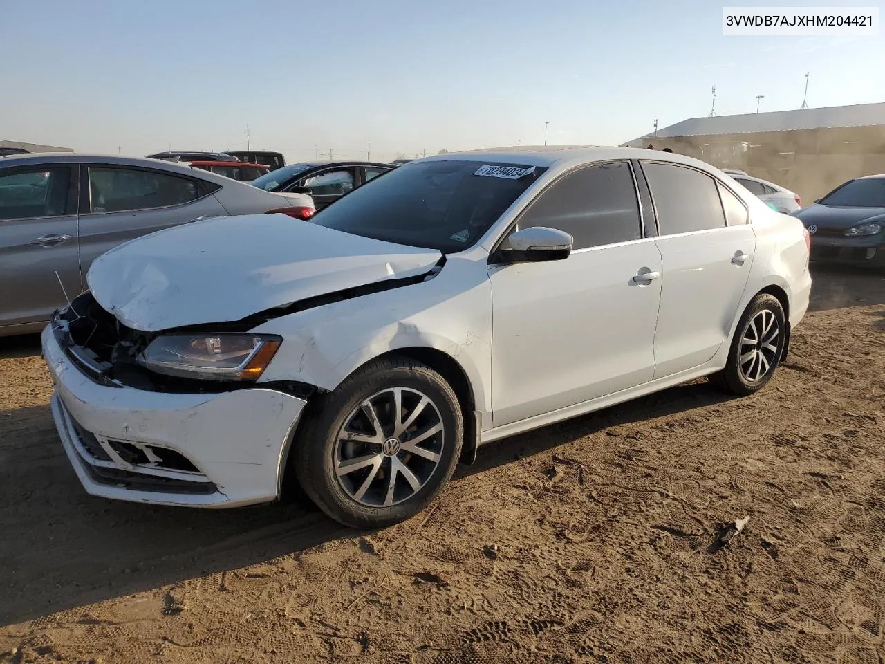 2017 Volkswagen Jetta Se VIN: 3VWDB7AJXHM204421 Lot: 70294034