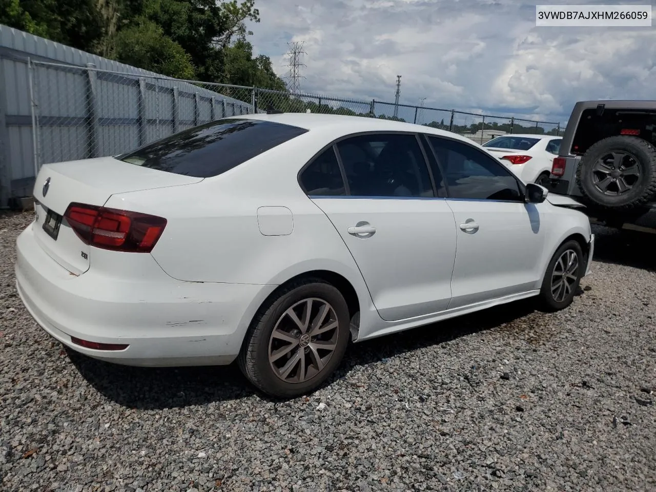 2017 Volkswagen Jetta Se VIN: 3VWDB7AJXHM266059 Lot: 70294614