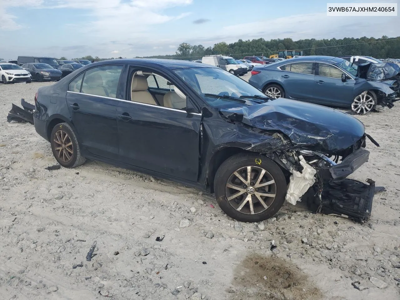 3VWB67AJXHM240654 2017 Volkswagen Jetta Se