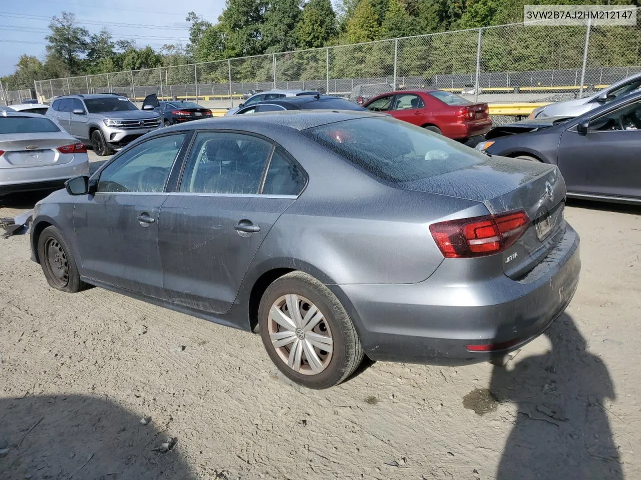 3VW2B7AJ2HM212147 2017 Volkswagen Jetta S