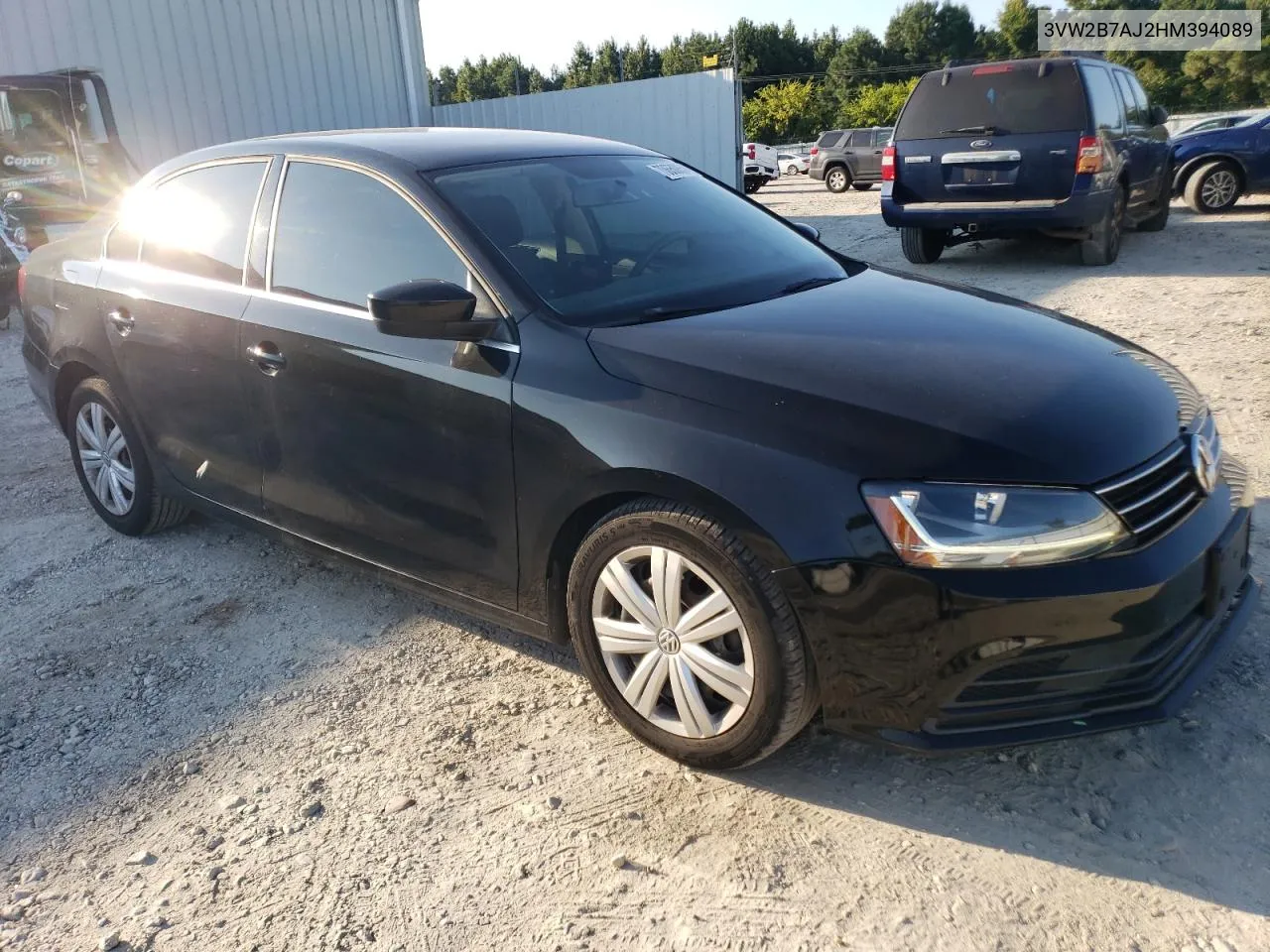 2017 Volkswagen Jetta S VIN: 3VW2B7AJ2HM394089 Lot: 70650854