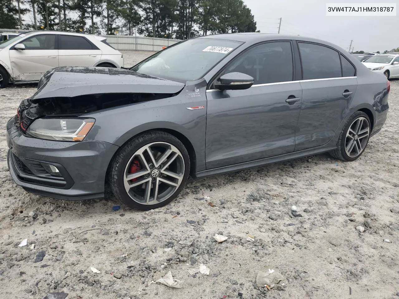 2017 Volkswagen Jetta Gli VIN: 3VW4T7AJ1HM318787 Lot: 70877874