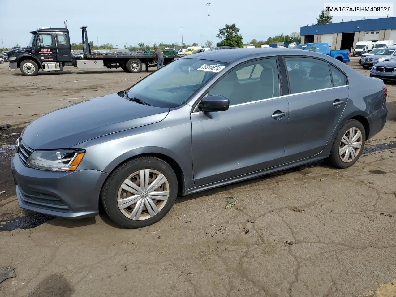 3VW167AJ8HM408626 2017 Volkswagen Jetta S