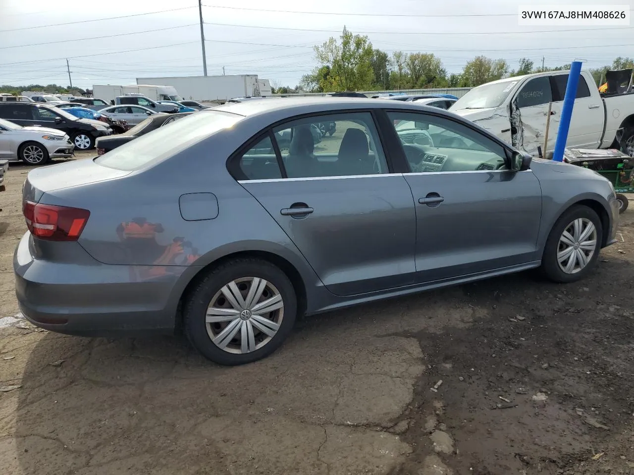 2017 Volkswagen Jetta S VIN: 3VW167AJ8HM408626 Lot: 70914574