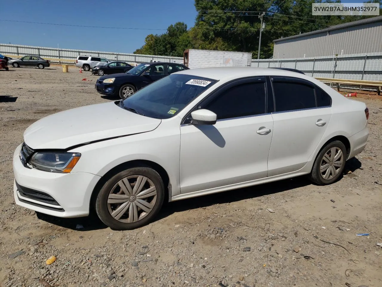 2017 Volkswagen Jetta S VIN: 3VW2B7AJ8HM352977 Lot: 70990834