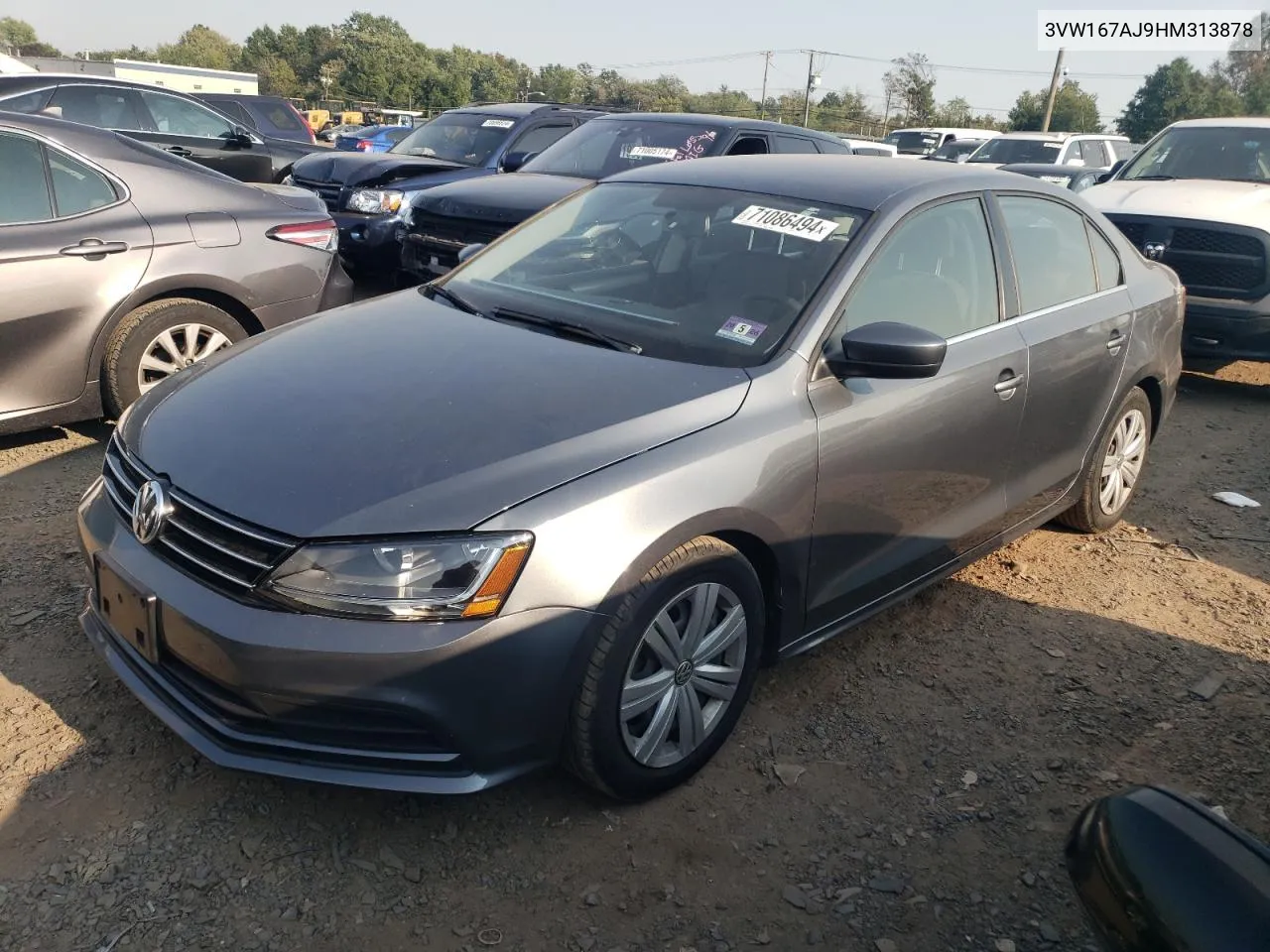 2017 Volkswagen Jetta S VIN: 3VW167AJ9HM313878 Lot: 71086494