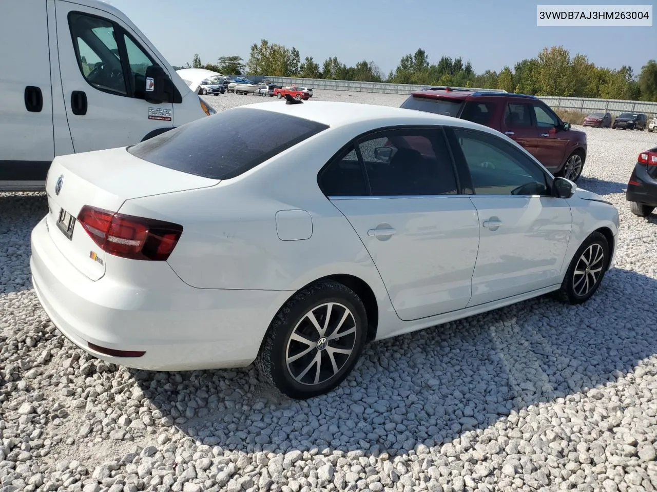 2017 Volkswagen Jetta Se VIN: 3VWDB7AJ3HM263004 Lot: 71146394