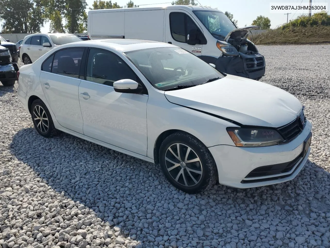 2017 Volkswagen Jetta Se VIN: 3VWDB7AJ3HM263004 Lot: 71146394